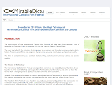 Tablet Screenshot of mirabiledictu-icff.com